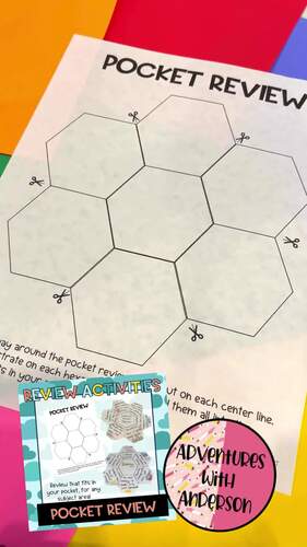 Easy Review Activity: Pocket Review by Adventures with Anderson | TPT