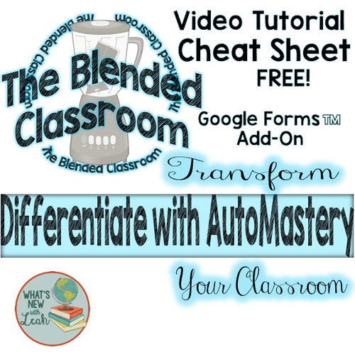 Preview of Differentiate Effortlessly with AutoMastery Video and Cheat Sheet