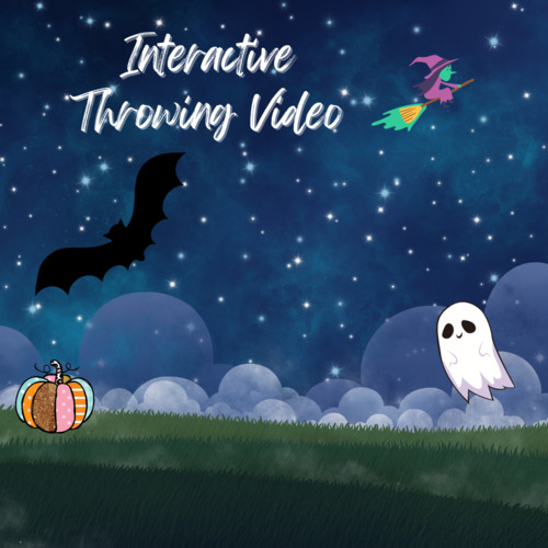 Preview of Interactive Fall Themed Throwing to Moving Target Video