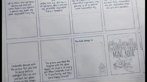 David and Goliath Bible Story Foldable Mini Book Grade 1 2 3 ELA ELL