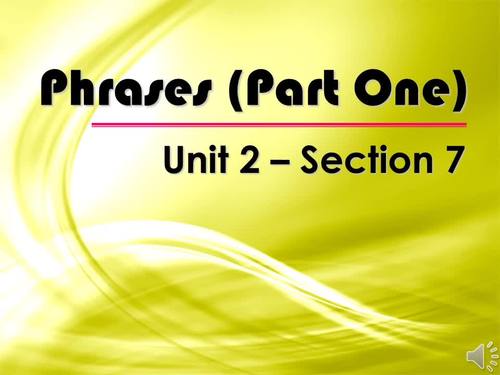 Preview of Lesson 2-7 (Prepositional and Appositive Phrases) - Video Lesson