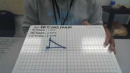 Preview of Rotations on a Coordinate Plane (Instructional Video/Lesson Plan)