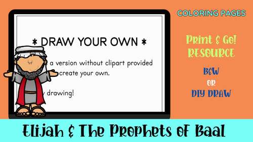 Bible Coloring Pages: Elijah and the Prophets of Baal by WorldSkoolie