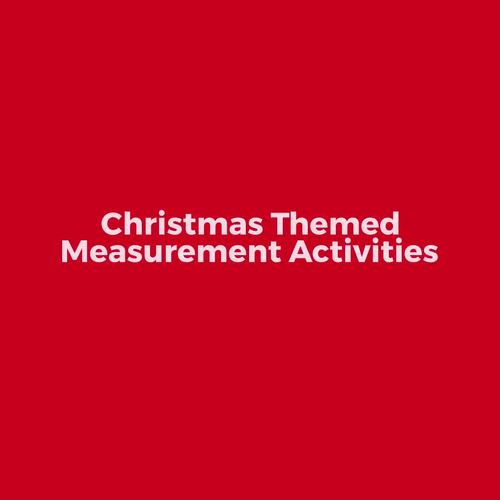 Christmas Measurement Activities by File Folder Heaven | TPT