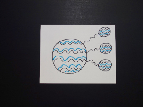 Preview of Let's Draw BIG & little Circles w/ Wavy Lines!