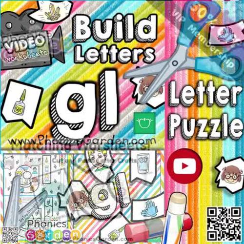GL | Letter Blend Puzzle | MP4 Downloadable VIDEO | Cut & Paste ...