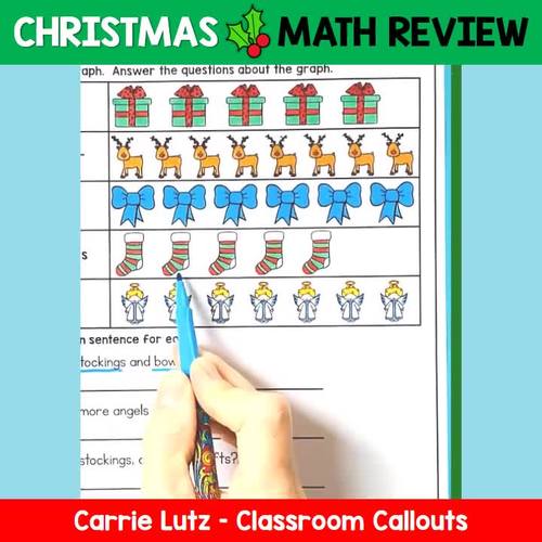 Christmas Math Worksheets: 1st Grade by Carrie Lutz ...