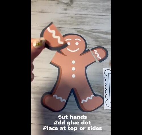 Kindergarten Gingerbread Man Math Activity by Gracie's Place to Learn