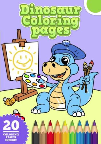 Dinosaur Coloring Pages - Printable Coloring Book For Kids | TPT