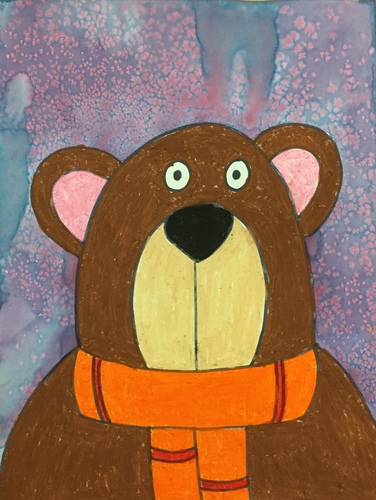 Winter Brown Bear Direct Drawing Video By Danah's Creative Teaching Tools