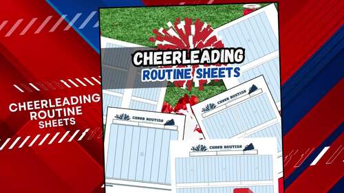 Cheerleading Choreography Routine Sheets - 5 pages 8.5x11
