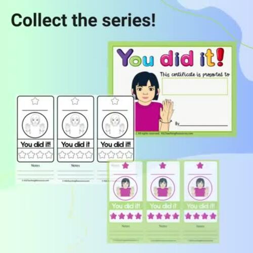 Editable Classroom Awards Student Recognition Certificates Sign Language