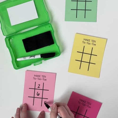 Make Ten Game: Tic Tac Toe by Teaching with Kaylee B TPT
