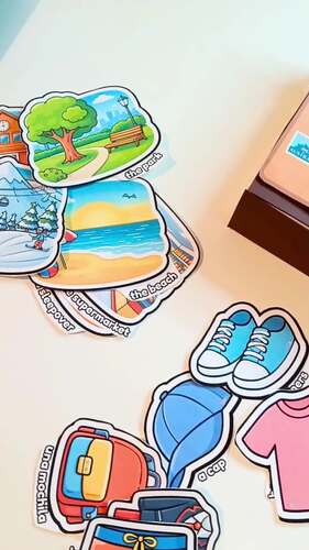 Packing a Suitcase Activity | Clothes Vocabulary | ESL | English & Spanish