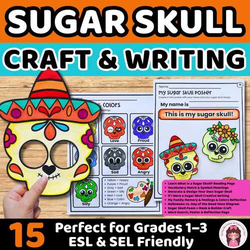 Day of the Dead & Sugar Skull Craft Writing Pack | Día de los Muertos ...