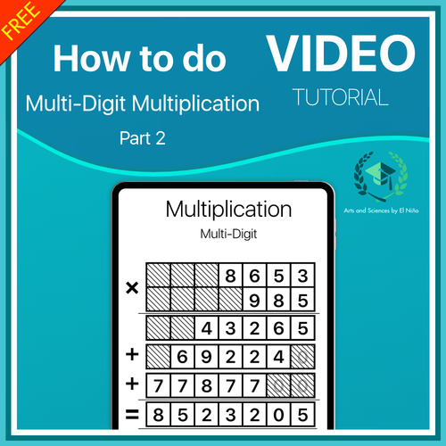 Preview of Tutorial Video: How to do multi-digit multiplication PART 2