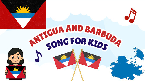 Preview of Antigua and Barbuda Song for Kids | Learn About Antigua and Barbuda | Caribbean
