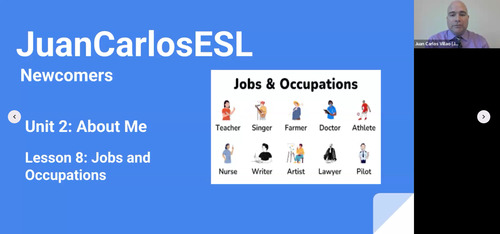 Preview of JuanCarlosESL Newcomers Lesson 8 Video: Jobs and Occupations
