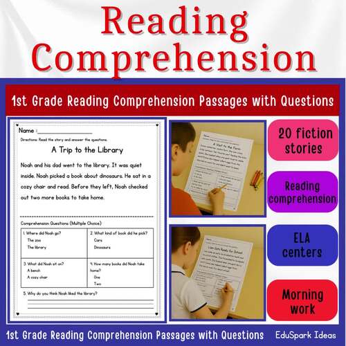 1st Grade Reading Comprehension Passages with Questions by EduSpark Ideas