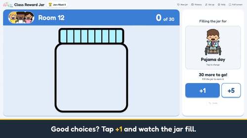 Class Reward Jar, Incentive Jar, Whole Class Reward System, Behavior System