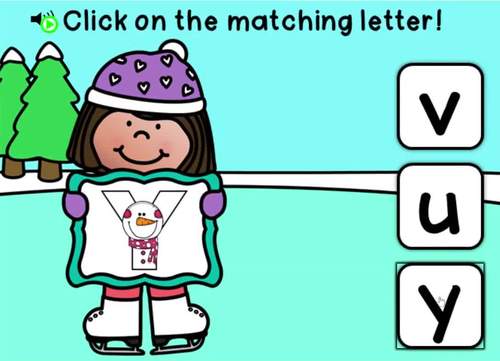 Winter ABC Alphabet Letter Matching Uppercase and Lowercase January ...
