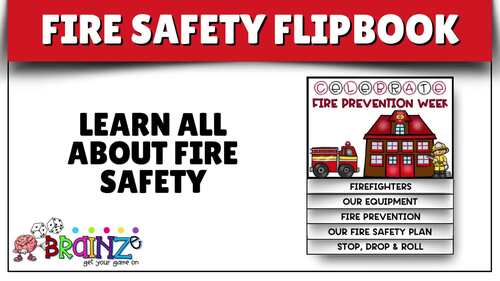 Fire Safety Flipbook | Fire Prevention Week Activities | Firefighter ...