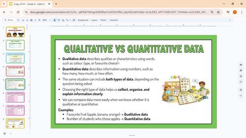 Grade 4 - Data Literacy and Probability - Google Lesson Slides ...