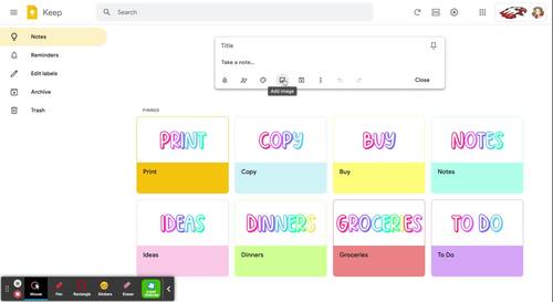 Google Keep Headers by Fantastical in First | TPT
