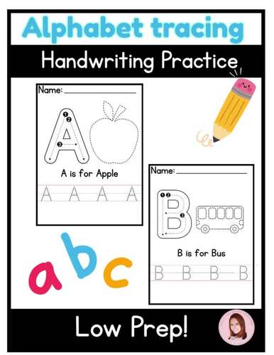 Alphabet tracing by Missdprek | TPT