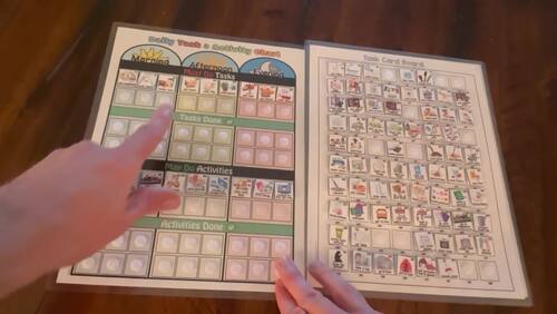 Daily Morning Routine Chart, Visual Schedule for Chores, First & Then Chart