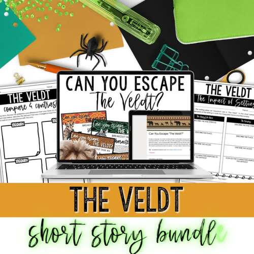 The Veldt by Ray Bradbury Dystopian Short Story Activities & Escape Room