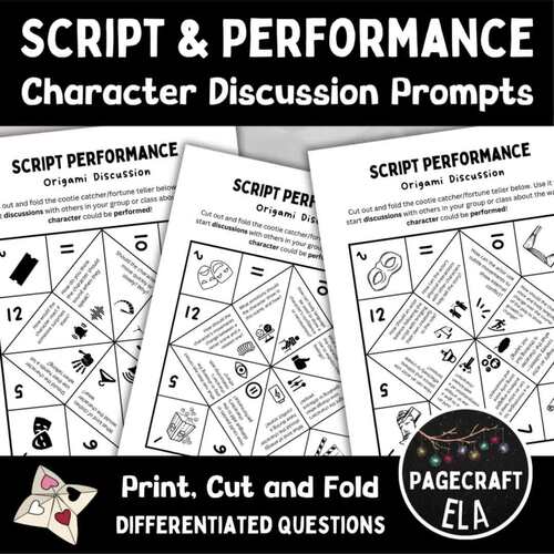 Script Performance Activities for Discussing Any Character Role | TPT