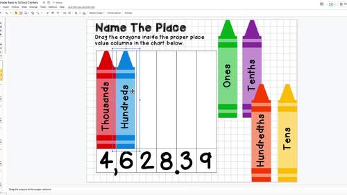 5th Grade Digital Back to School Math Activities by Kristin Kennedy