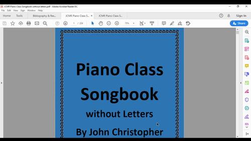Piano Class Songbook (without Letters)