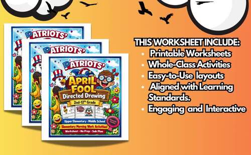 April Fools Day Directed Drawing Easter Activities 1st,2nd,3rd,4th,5th ...