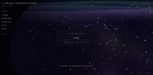 A Small Observatory: Interactive Digital Constellation Maker | Create ...