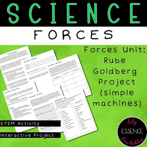 Forces Unit:  Rube Goldberg Group Project Using Simple Machines