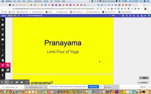 Preview of Pranayama Limb 4 of Yoga