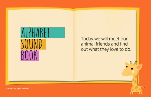 Preview of Letter Sound/Phonics video and activity sheets - Learn ABC with animal friends