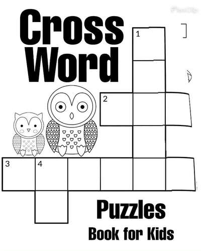 Easy Crossword Puzzles Book for Kids Printable PDF Download TPT