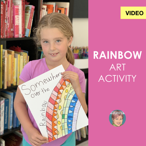 Distance Learning Video Easy Rainbow Art Project By Art With Jenny K