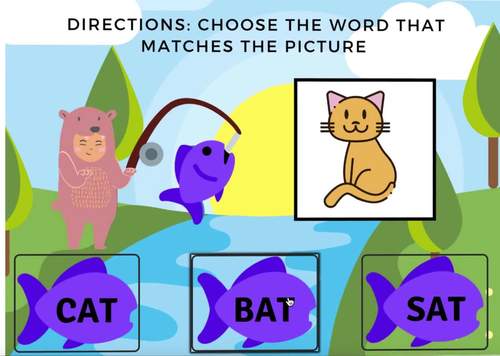 Boom Cards™ Spring CVC Task Cards | Words Recognition & Vocabulary