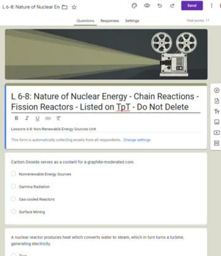 Non-Renewable Energy Sources | Notes Google Forms Blooket Games | Unit ...