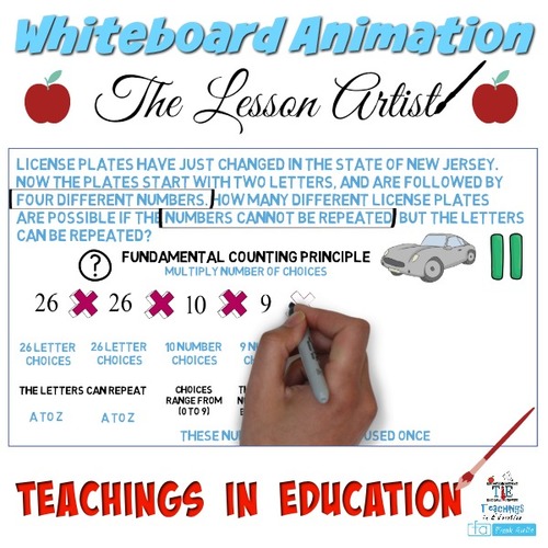 Preview of License Plate Word Problem: Whiteboard Animation