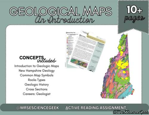 Introduction to Geologic Maps Active Reading by MrsEScienceGeek | TPT