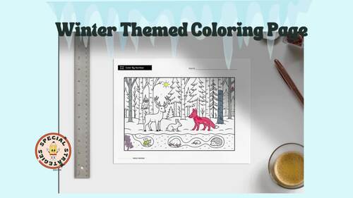 Winter Animals Two-Step Equations Color by Number | 3 Differentiated Levels