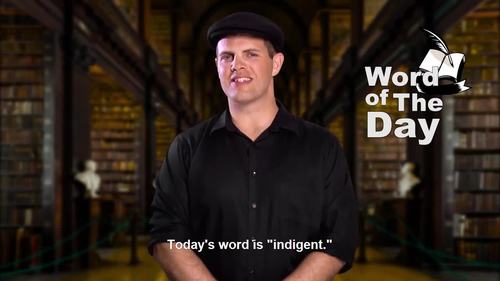 Word Of The Day Indigent By The Storyteller Teacher TpT