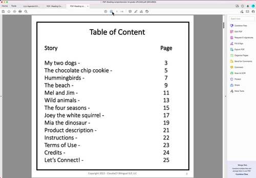 Reading Comprehension 1st Grade - PDF resource/Easel by TPT | TPT
