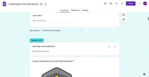 Continuing on Your Path Transition Survey — PDF & Google Forms Bundle