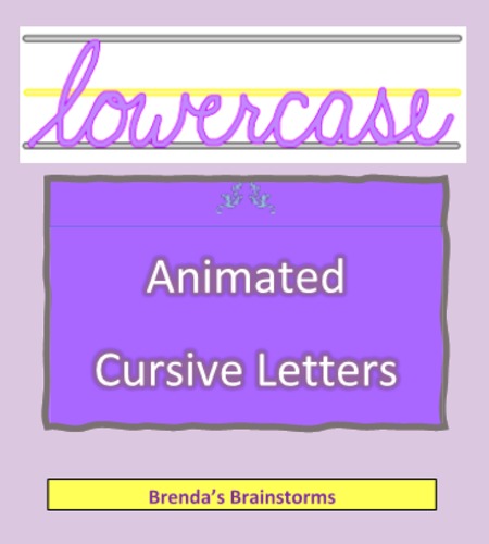 Preview of Animated Cursive Lowercase Letters